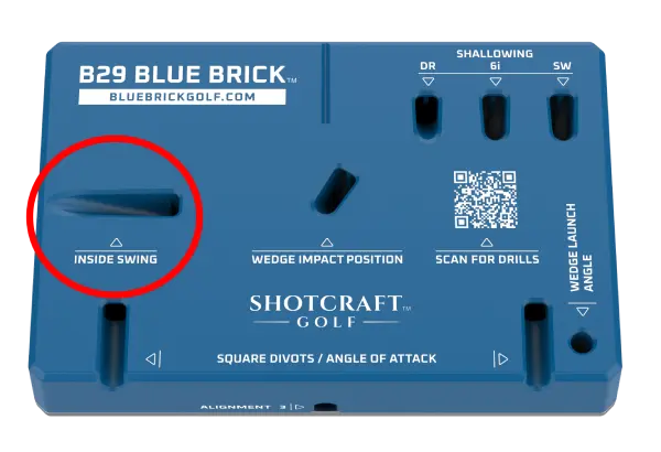 Inside swing path guide